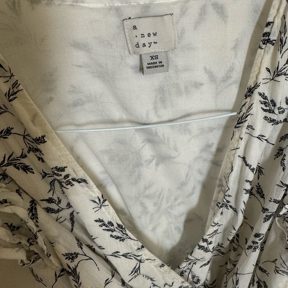 Ruffle Sleeve Wrap Dress - Picture 5 of 7